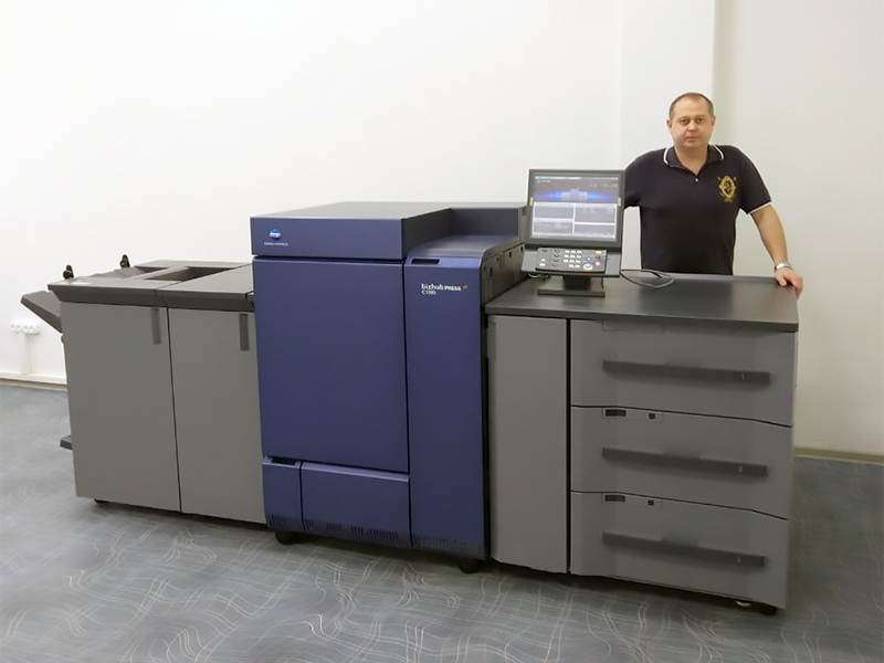 Konica Minolta bizhub PRESS C1085 установлена в ОАО «Щербинская типография»