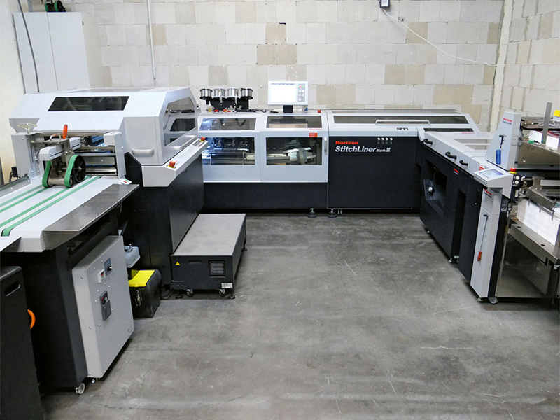 Типография Five Castles Press: рост объемов производства с Horizon StitchLiner MK III